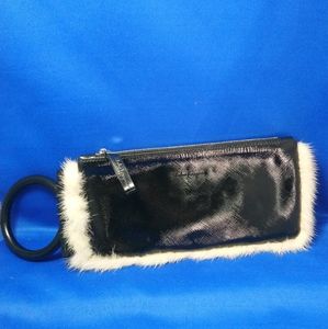 Salvador Ferragamo Patent Clutch Small